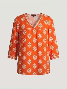 Forgotten Grace Paisley Embroidered Top XL